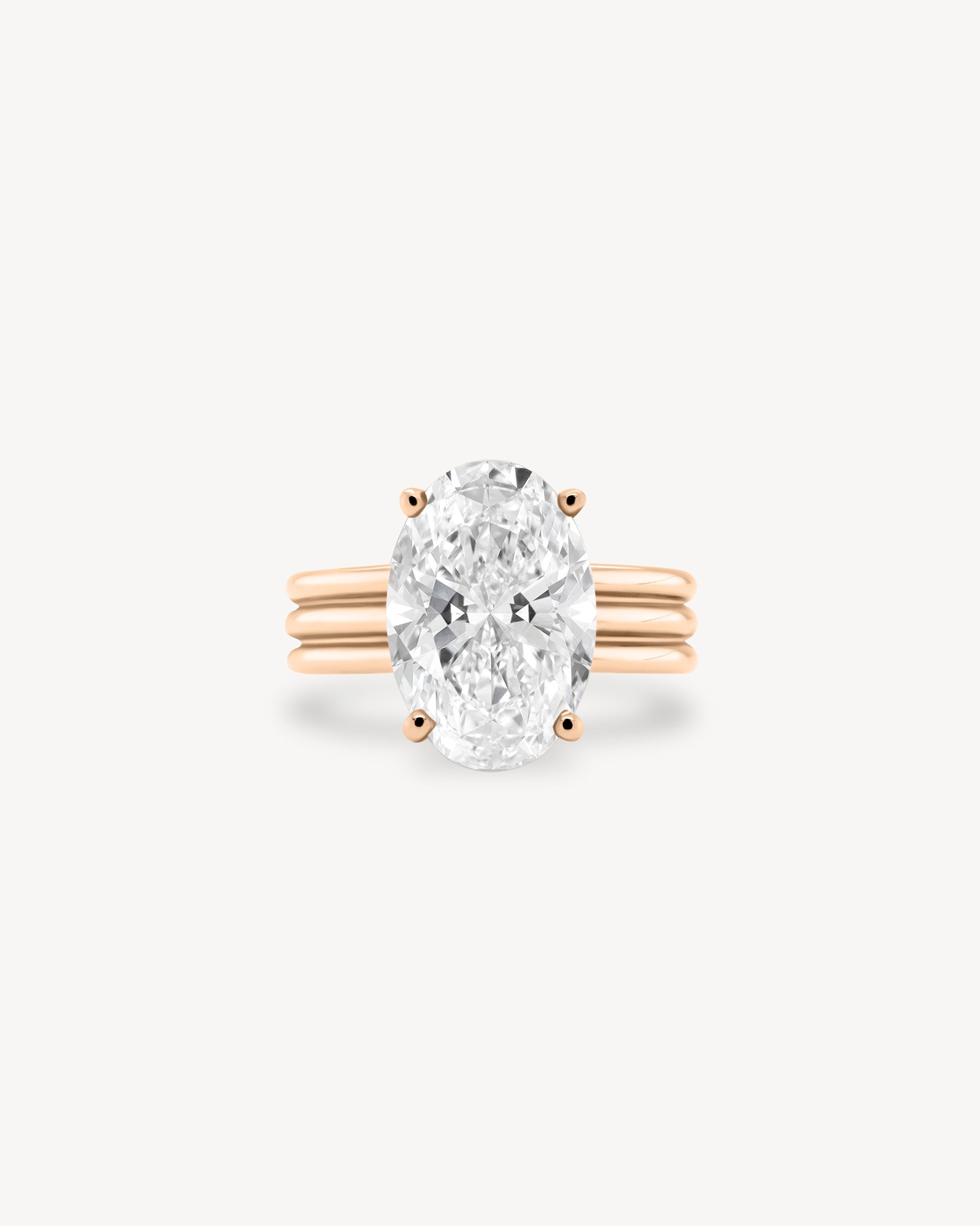 2 CT Round Three Stones Lab Grown Diamond Engagement Ring