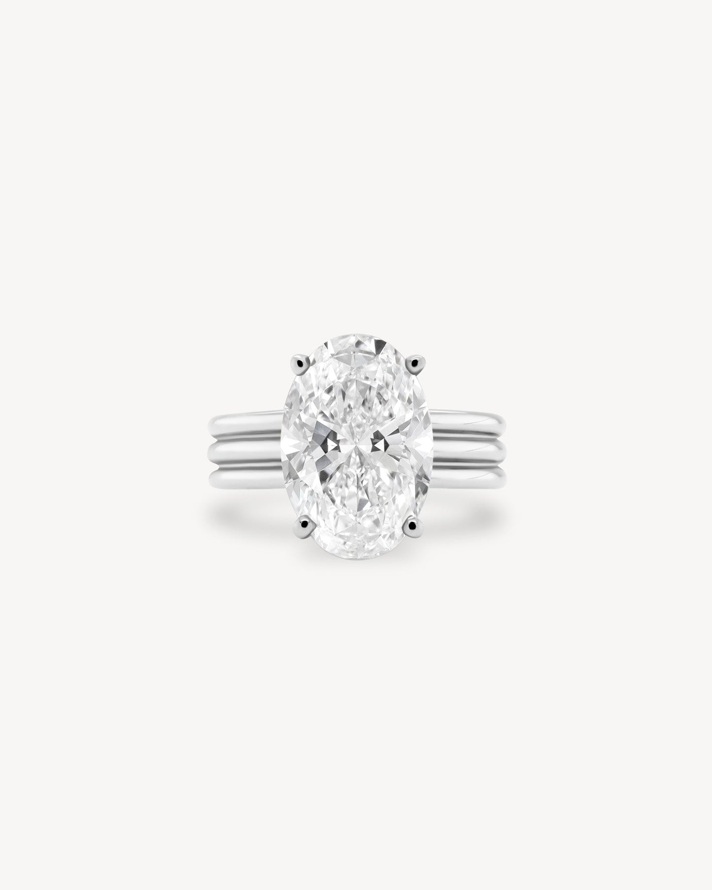 2 CT Round Three Stones Lab Grown Diamond Engagement Ring