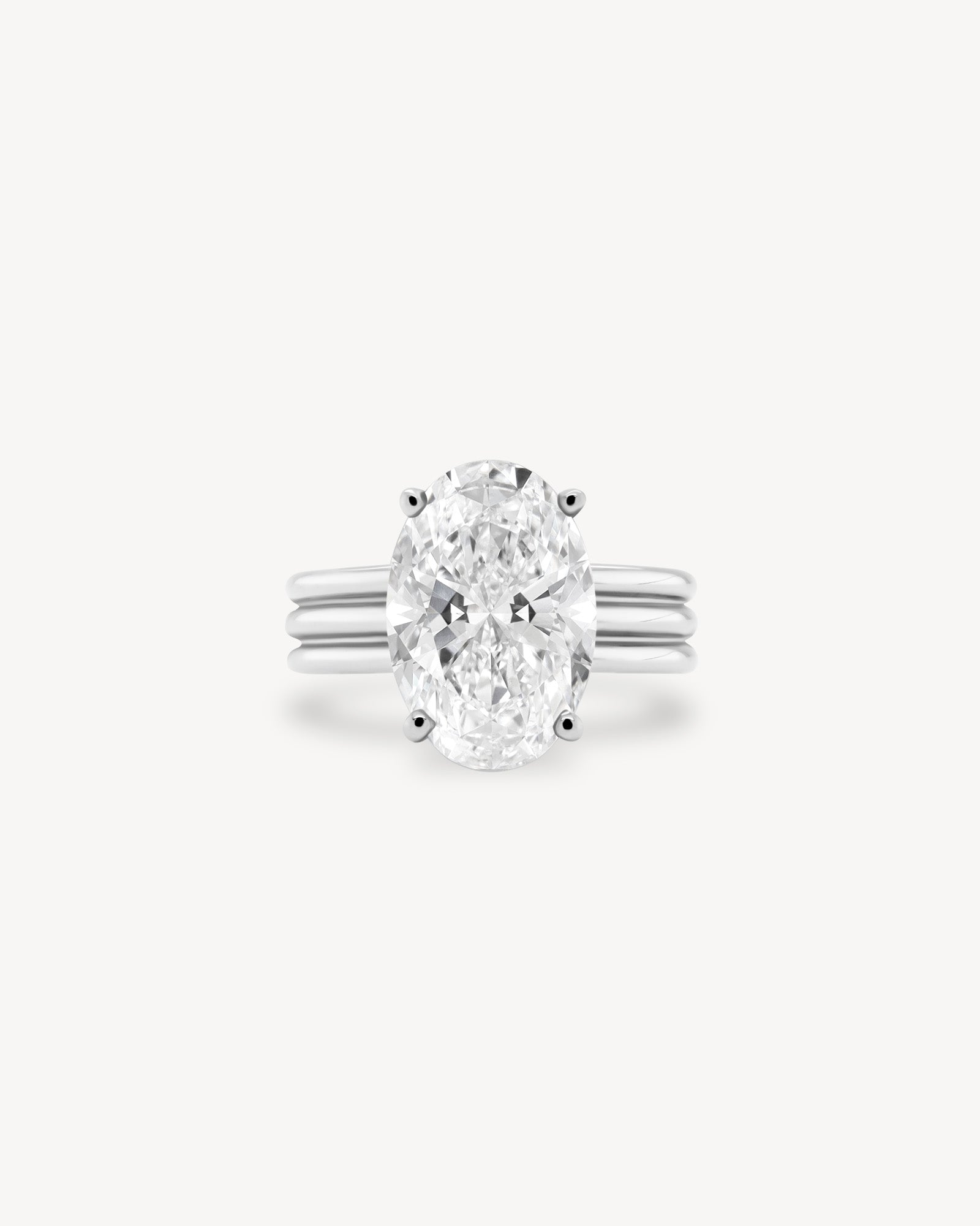 2 CT Round Three Stones Lab Grown Diamond Engagement Ring