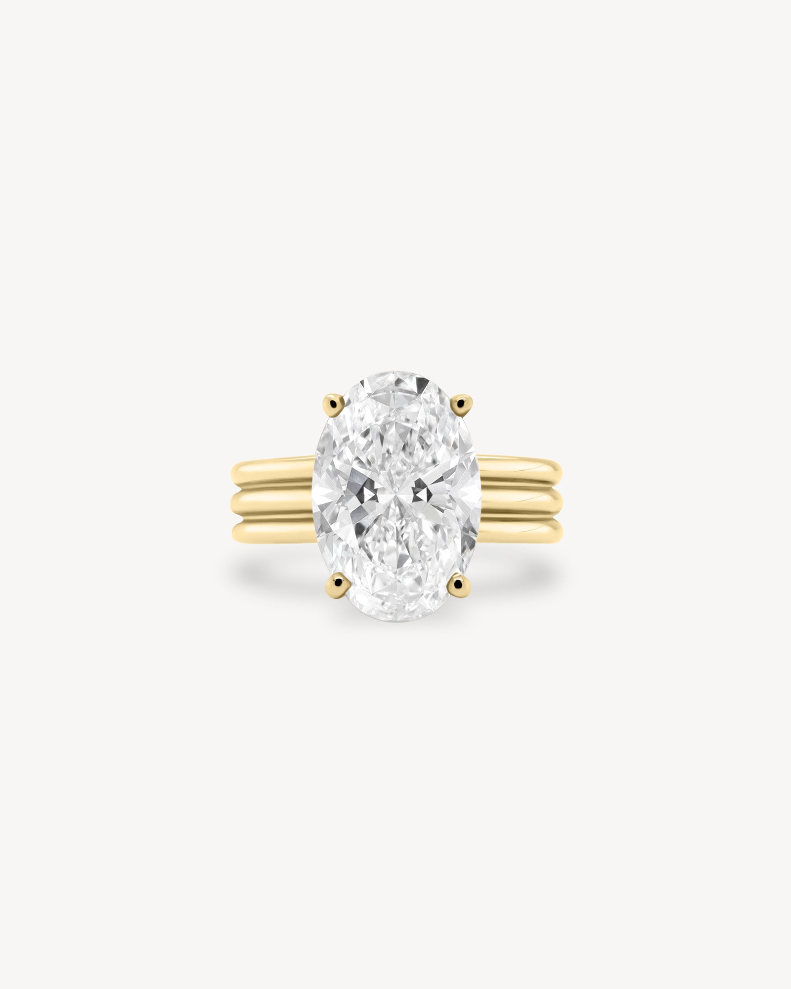 2 CT Round Three Stones Lab Grown Diamond Engagement Ring