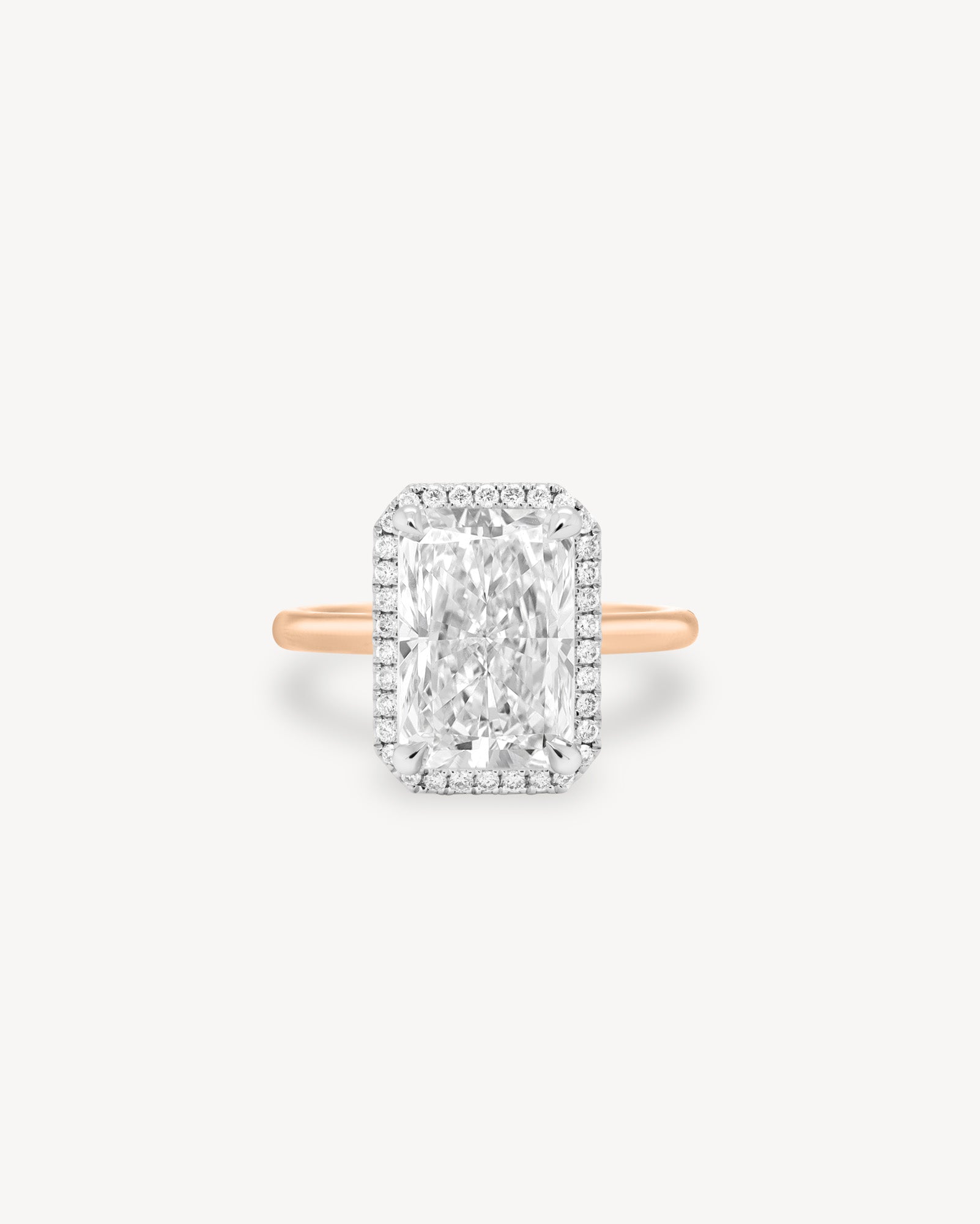 2 CT Round Three Stones Lab Grown Diamond Engagement Ring
