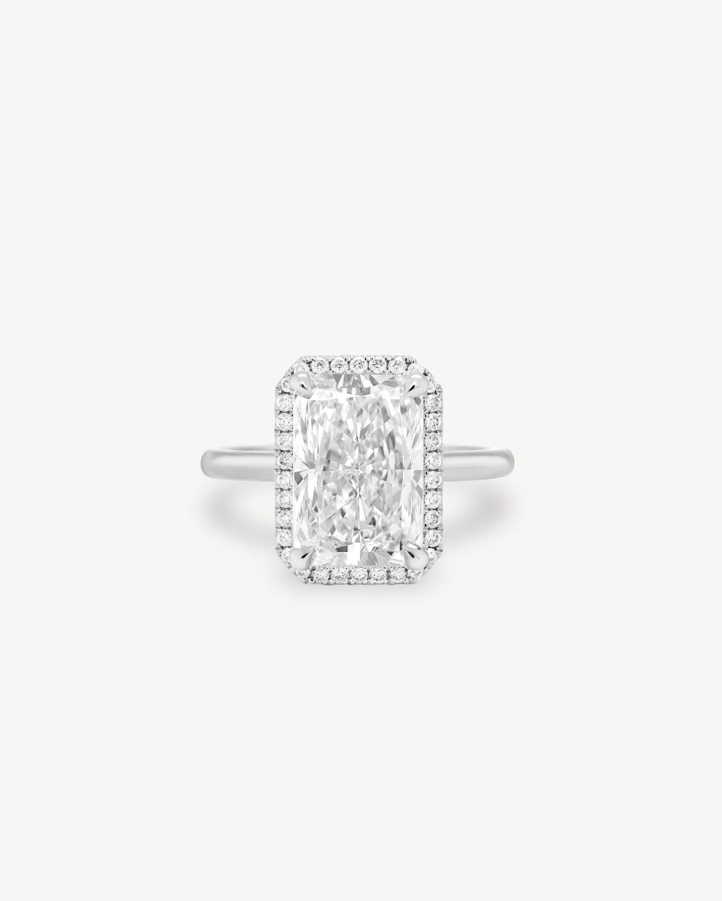 2 CT Round Three Stones Lab Grown Diamond Engagement Ring