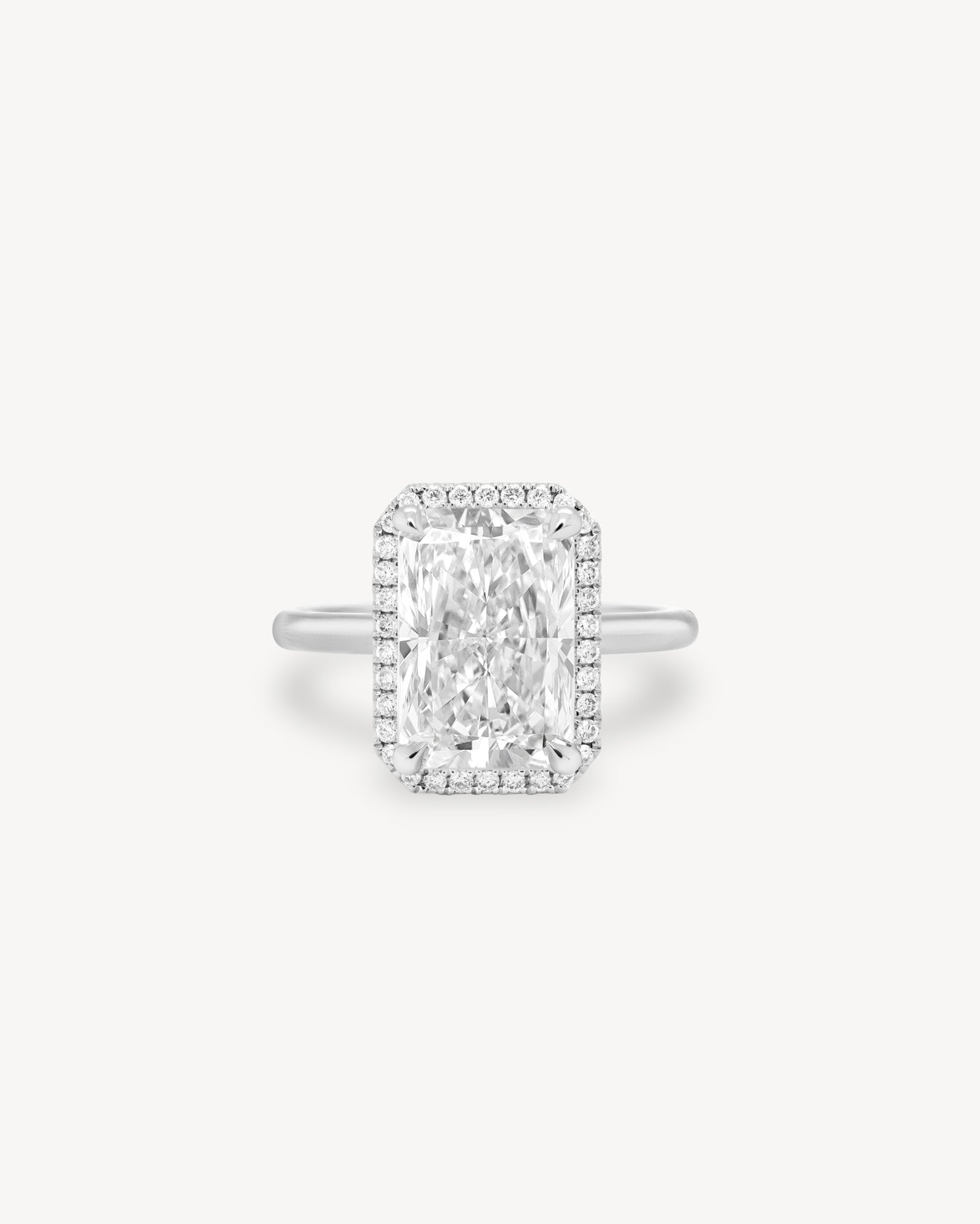 2 CT Round Three Stones Lab Grown Diamond Engagement Ring
