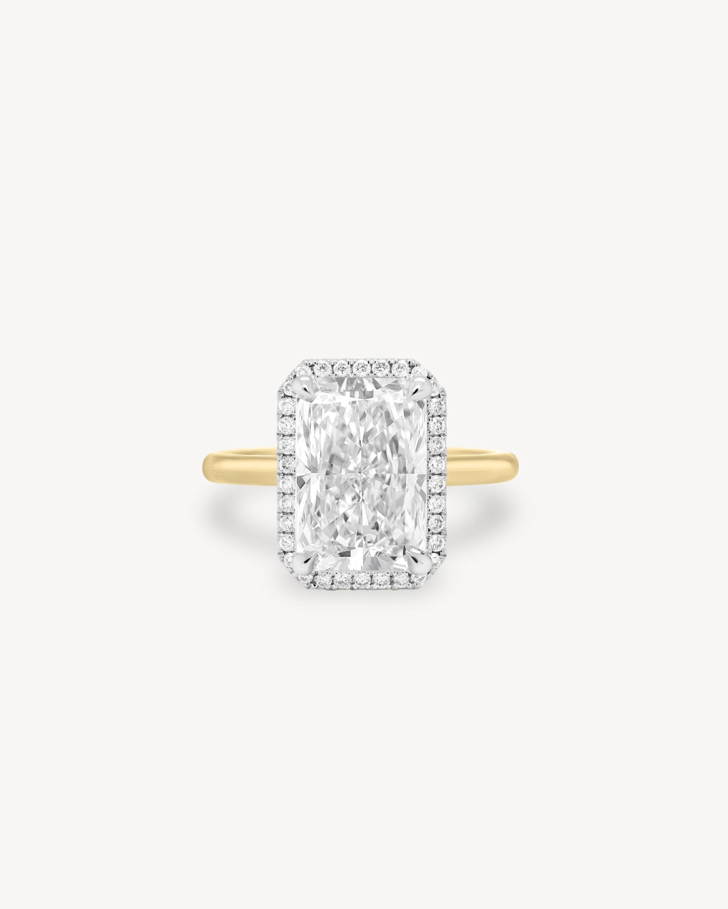 2 CT Round Three Stones Lab Grown Diamond Engagement Ring