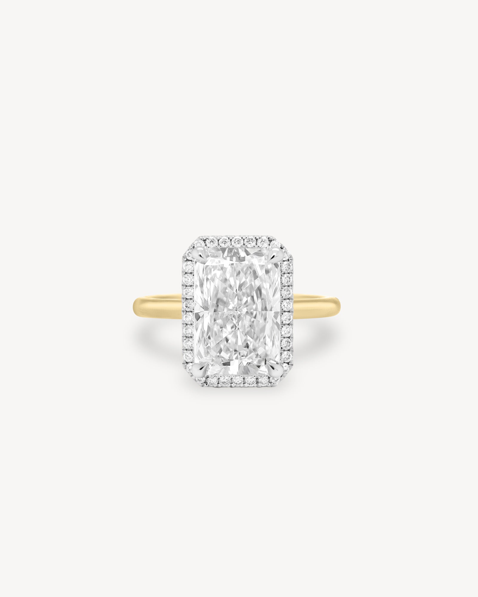 2 CT Round Three Stones Lab Grown Diamond Engagement Ring