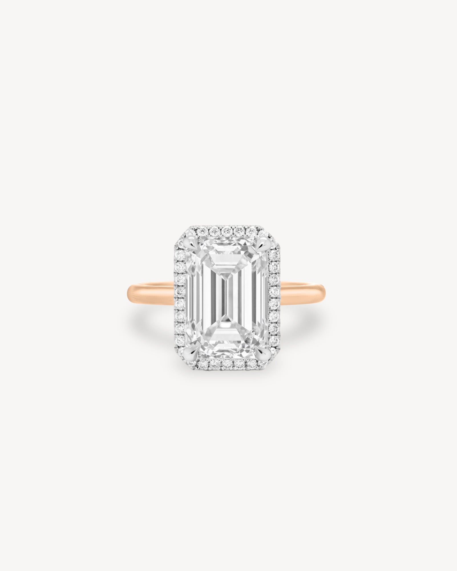 2 CT Round Three Stones Lab Grown Diamond Engagement Ring