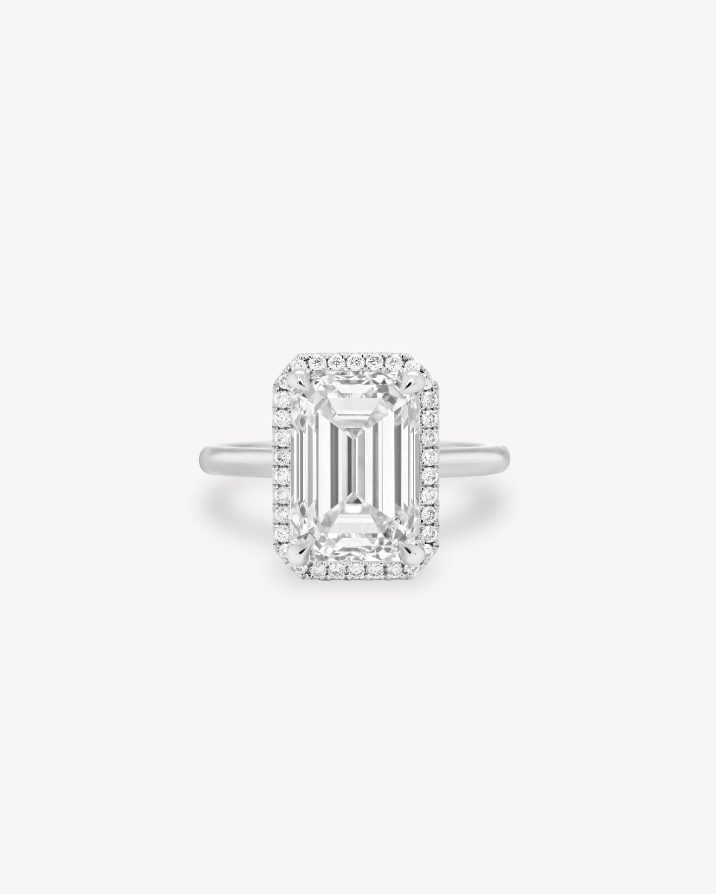 2 CT Round Three Stones Lab Grown Diamond Engagement Ring