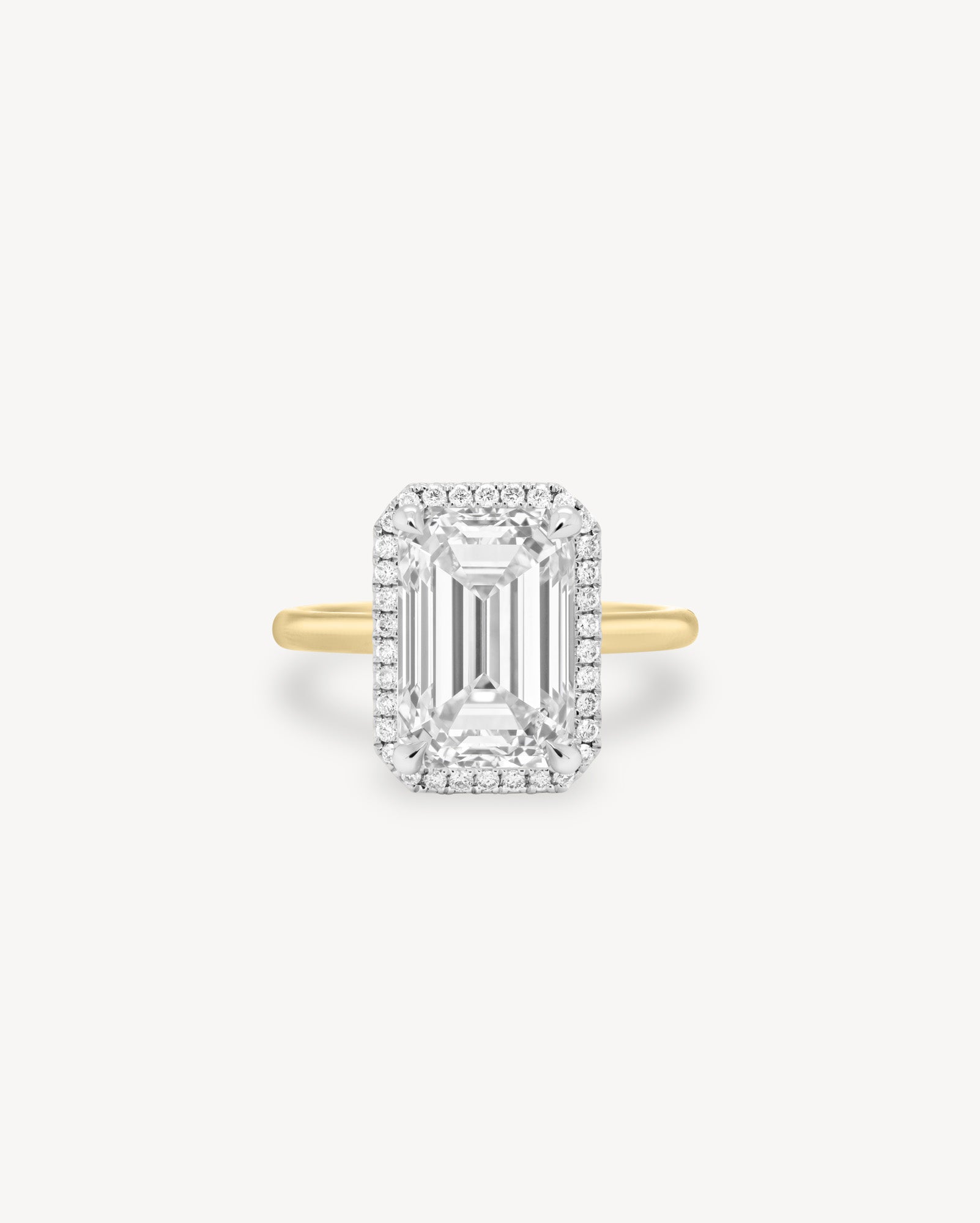 2 CT Round Three Stones Lab Grown Diamond Engagement Ring