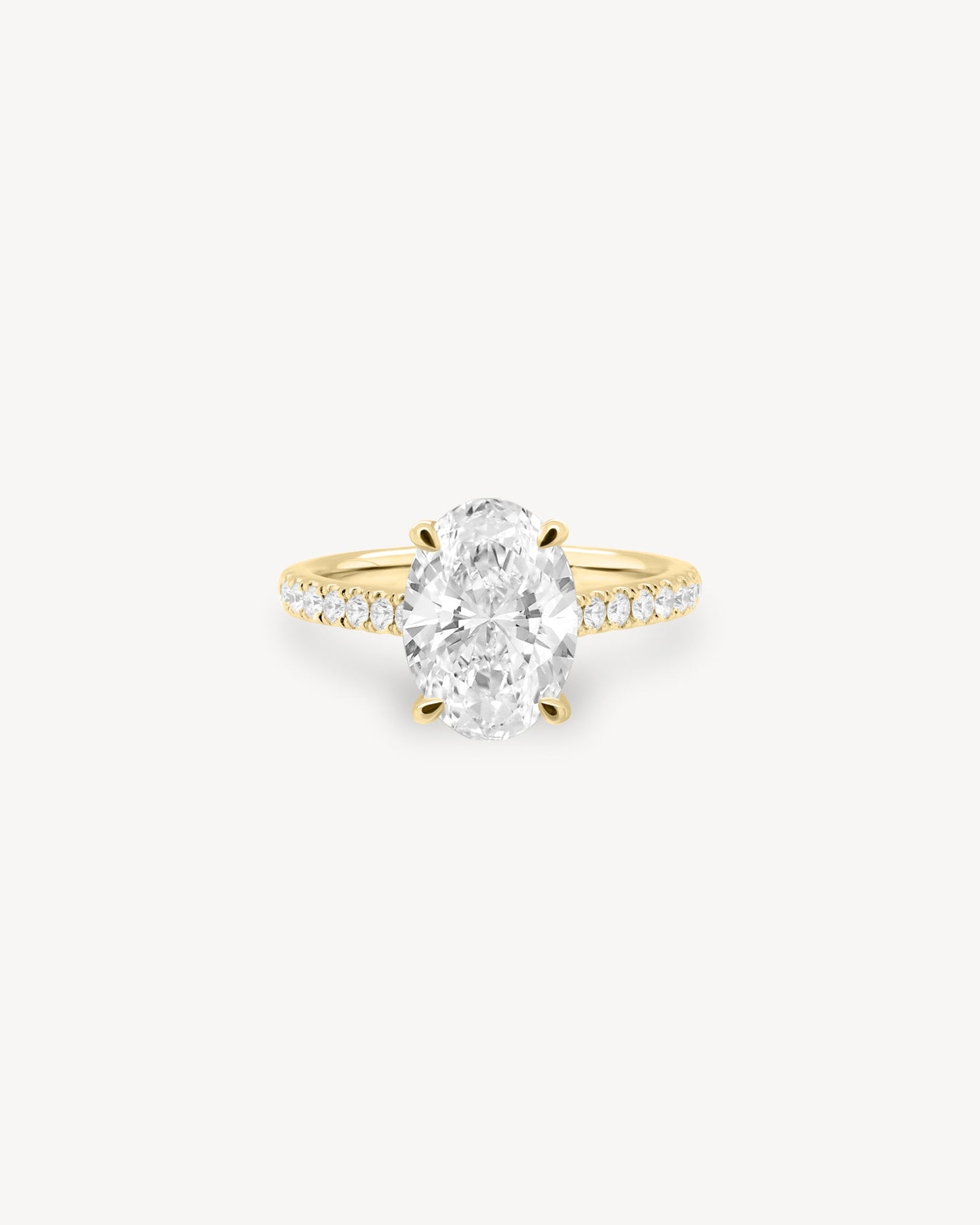 2 CT Round Three Stones Lab Grown Diamond Engagement Ring