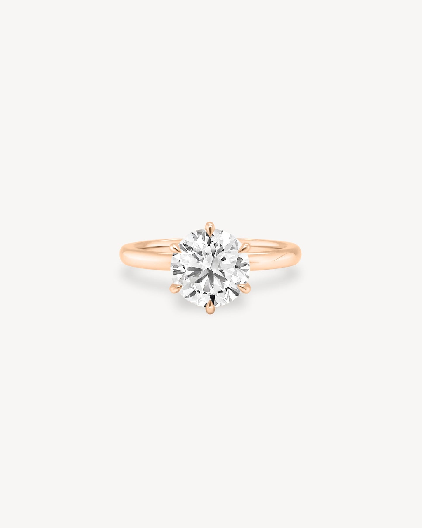 2 CT Round Three Stones Lab Grown Diamond Engagement Ring
