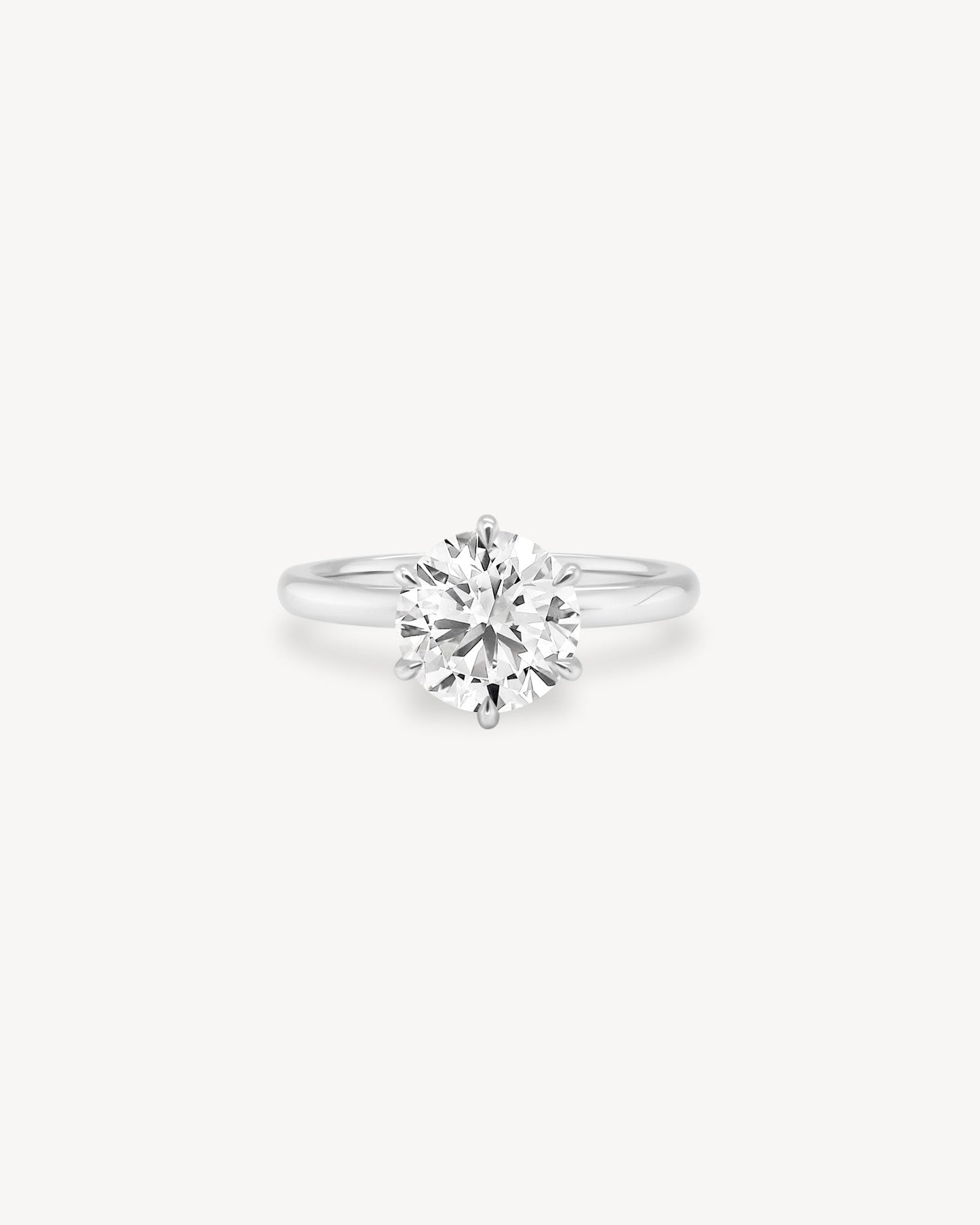 2 CT Round Three Stones Lab Grown Diamond Engagement Ring