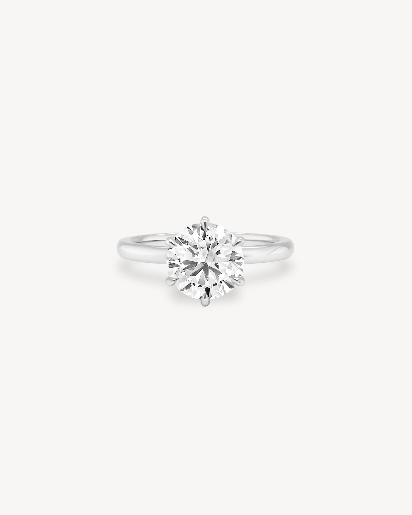 2 CT Round Three Stones Lab Grown Diamond Engagement Ring