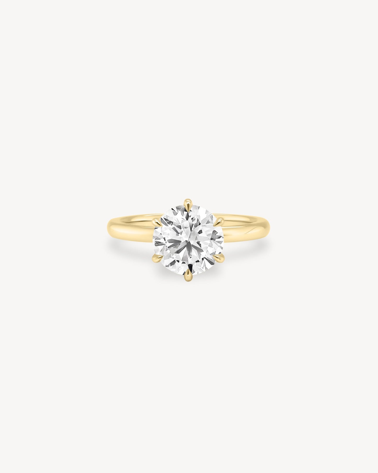 2 CT Round Three Stones Lab Grown Diamond Engagement Ring