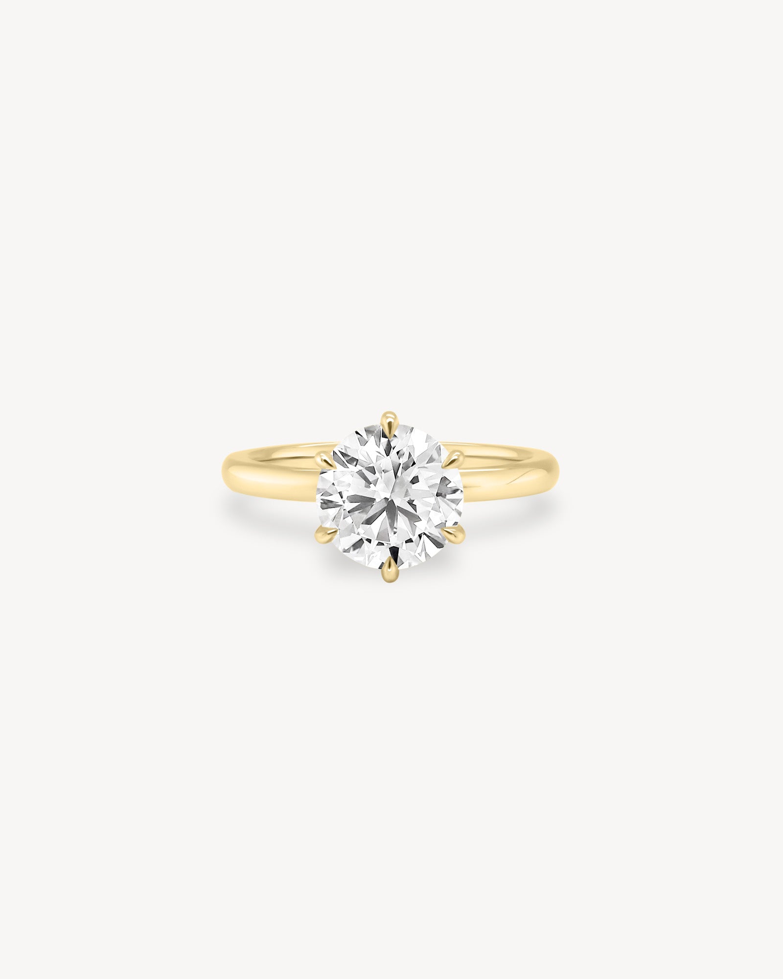 2 CT Round Three Stones Lab Grown Diamond Engagement Ring