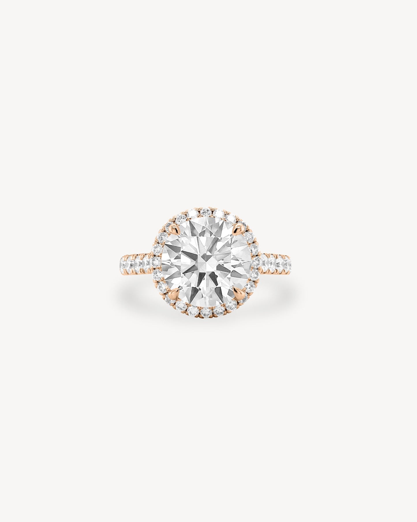 2 CT Round Three Stones Lab Grown Diamond Engagement Ring