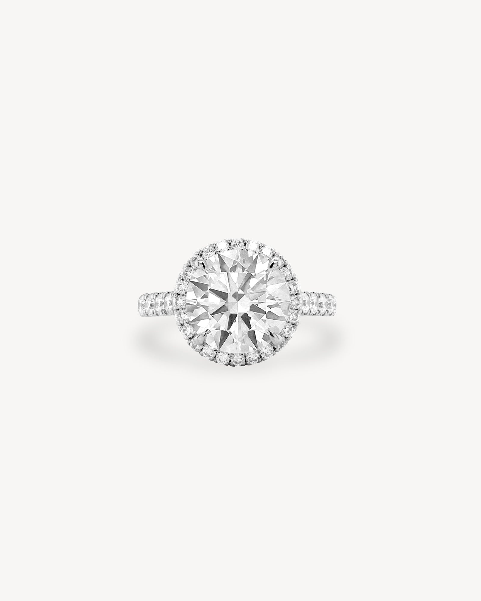 2 CT Round Three Stones Lab Grown Diamond Engagement Ring