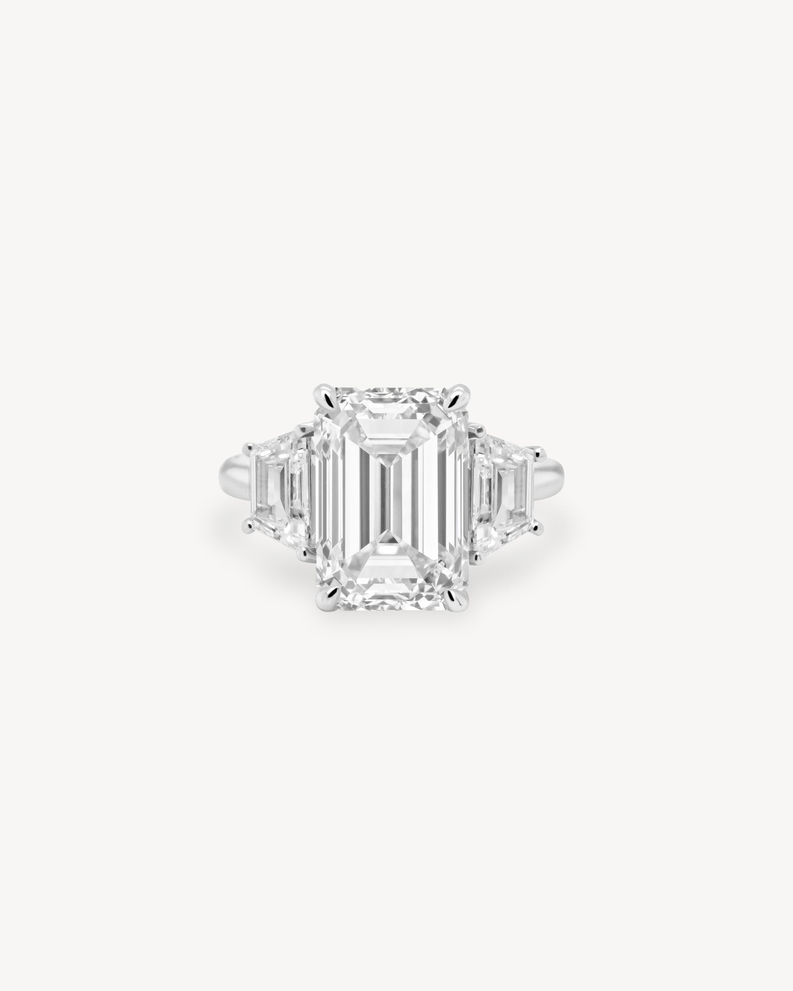 2 CT Round Three Stones Lab Grown Diamond Engagement Ring
