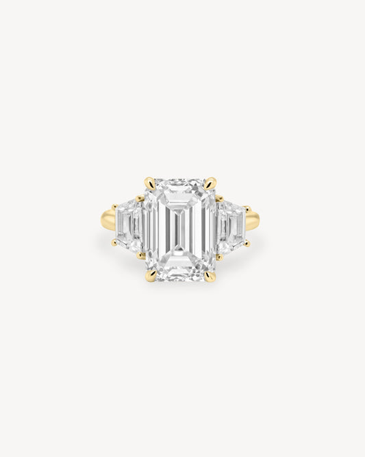 2 CT Round Three Stones Lab Grown Diamond Engagement Ring