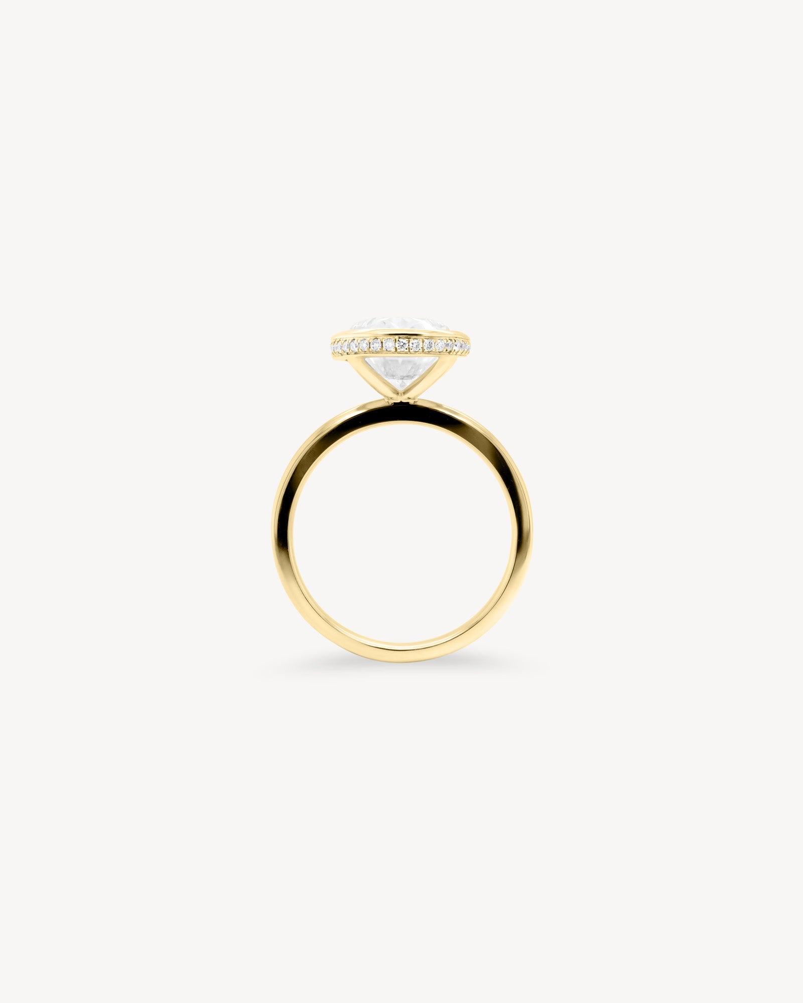2 CT Round Three Stones Lab Grown Diamond Engagement Ring