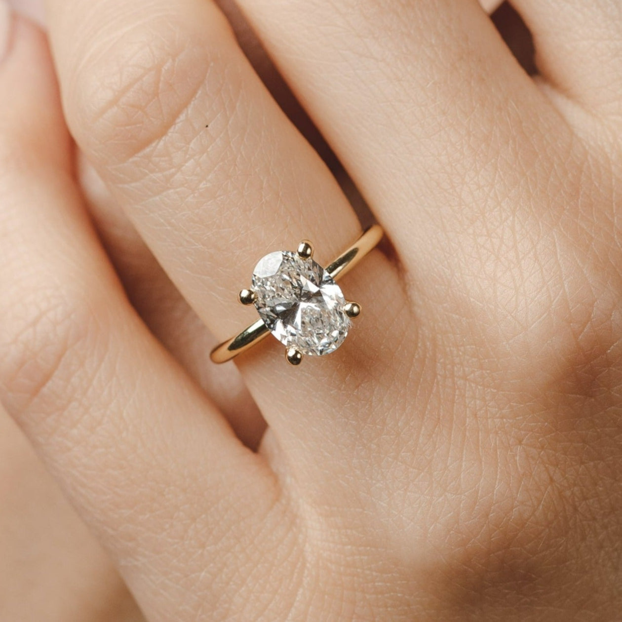 2 CT Round Three Stones Lab Grown Diamond Engagement Ring
