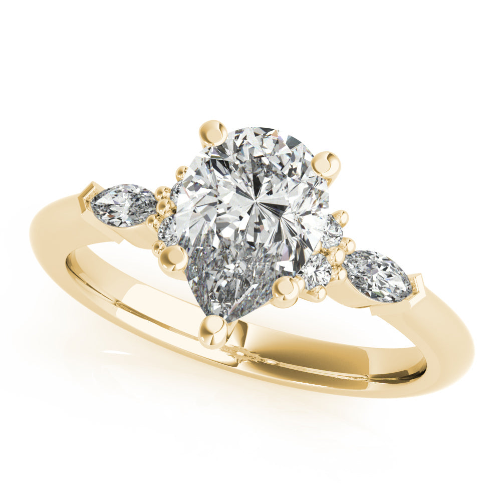 2 CT Round Three Stones Lab Grown Diamond Engagement Ring