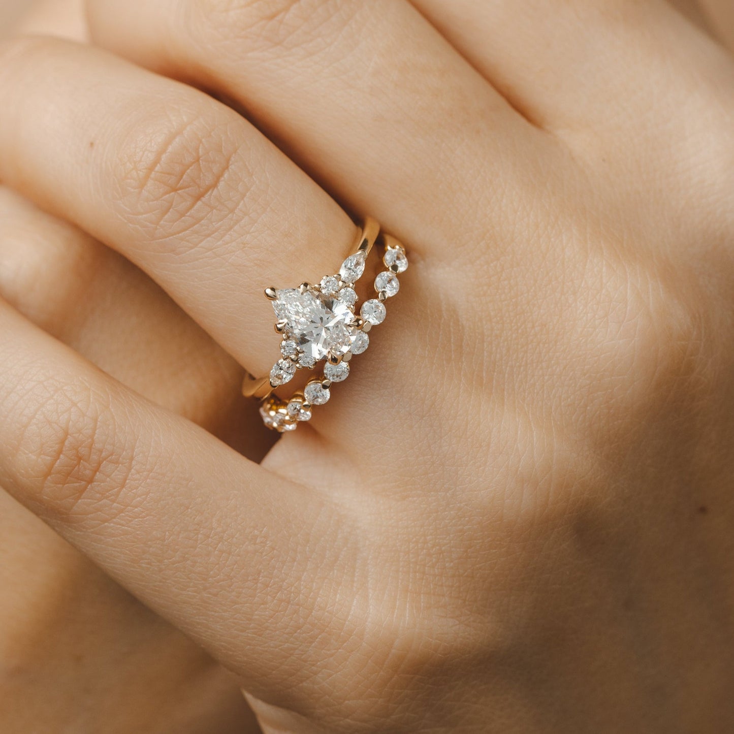 2 CT Round Three Stones Lab Grown Diamond Engagement Ring