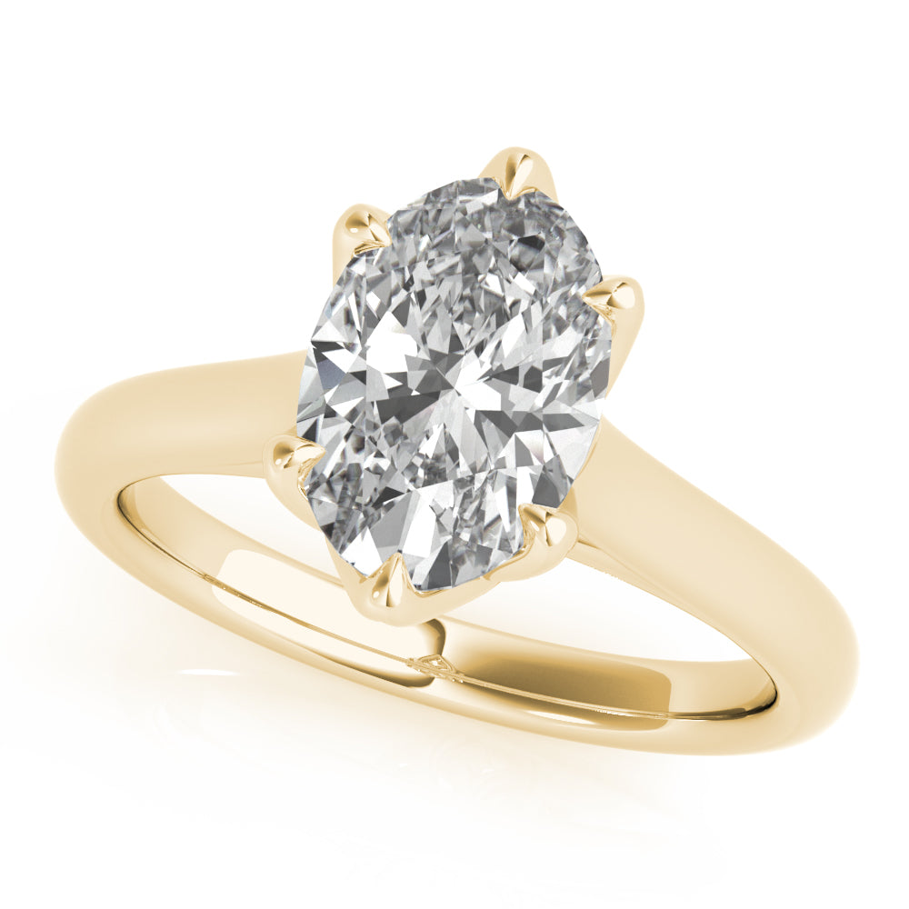 2 CT Round Three Stones Lab Grown Diamond Engagement Ring