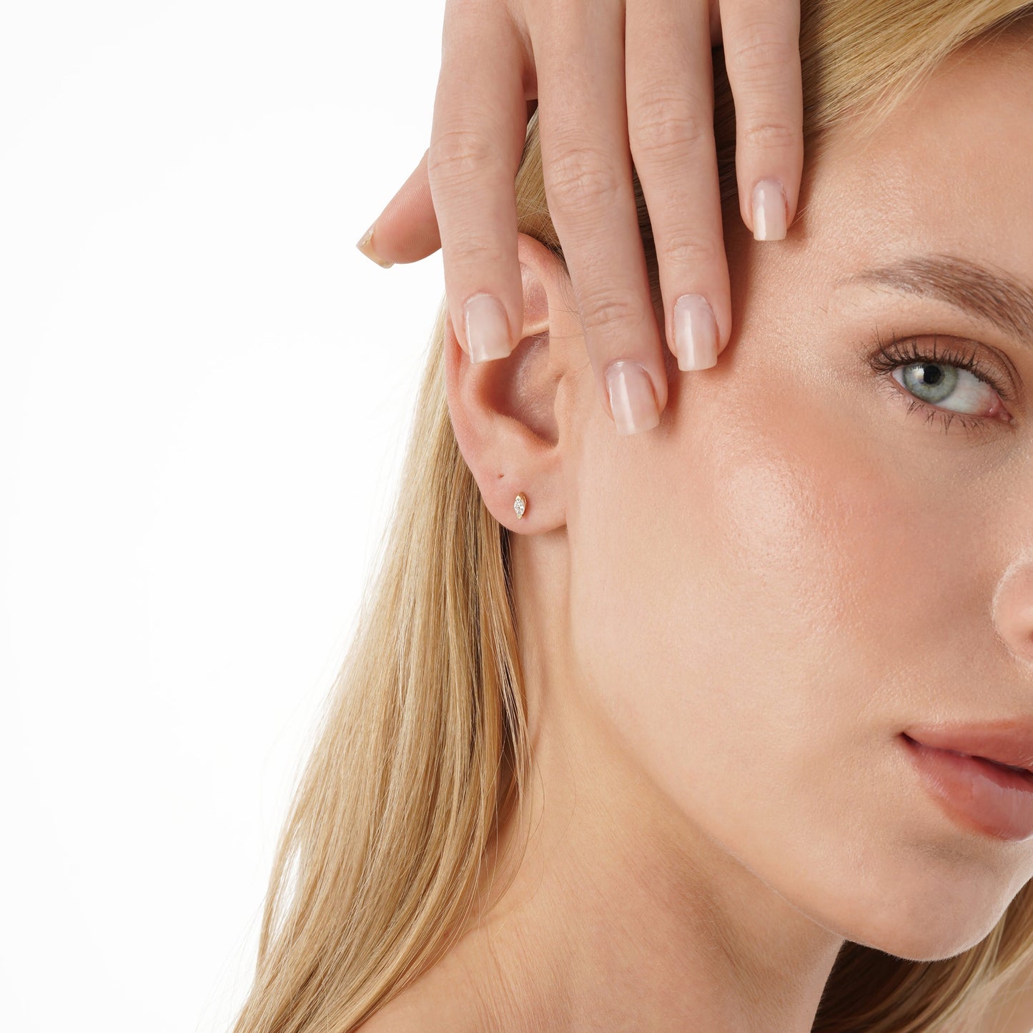 1.0 CT Round Bezel Solitaire Lab Grown Diamond Earrings