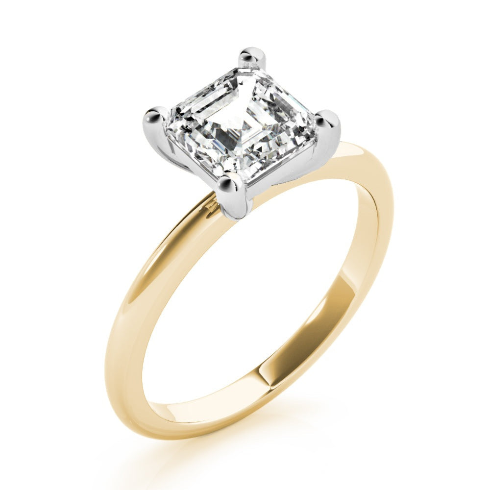 2 CT Round Three Stones Lab Grown Diamond Engagement Ring