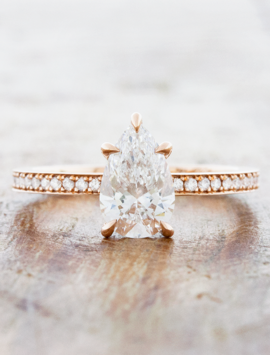 2 CT Round Three Stones Lab Grown Diamond Engagement Ring