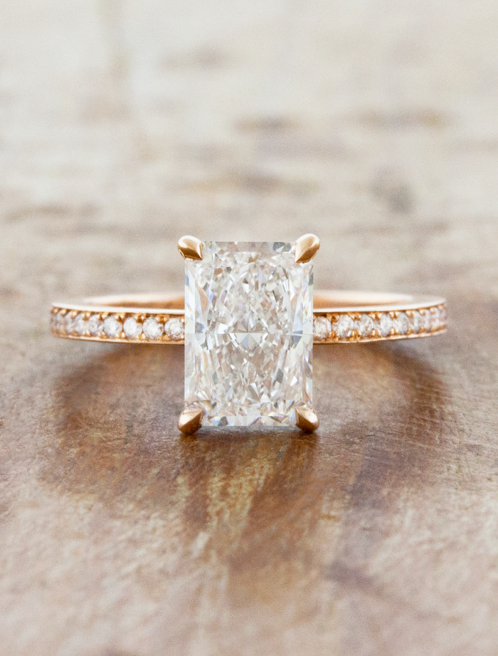 2 CT Round Three Stones Lab Grown Diamond Engagement Ring