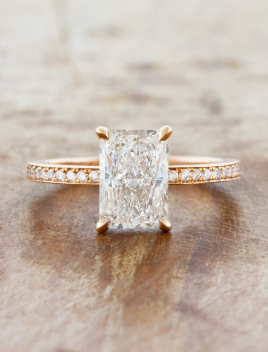 2 CT Round Three Stones Lab Grown Diamond Engagement Ring