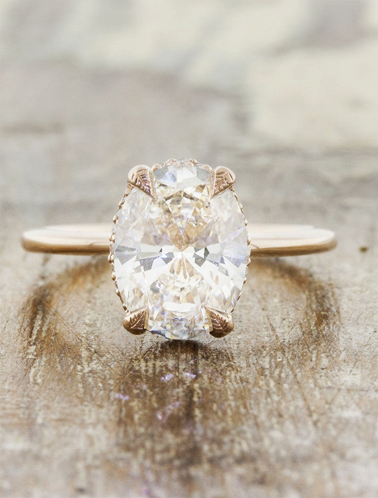 2 CT Round Three Stones Lab Grown Diamond Engagement Ring