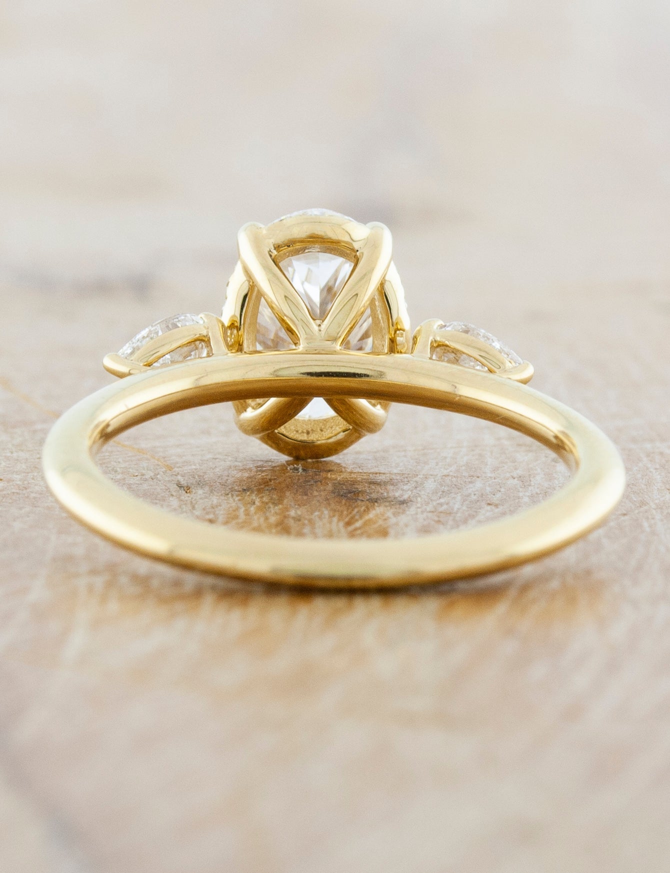 2 CT Round Three Stones Lab Grown Diamond Engagement Ring