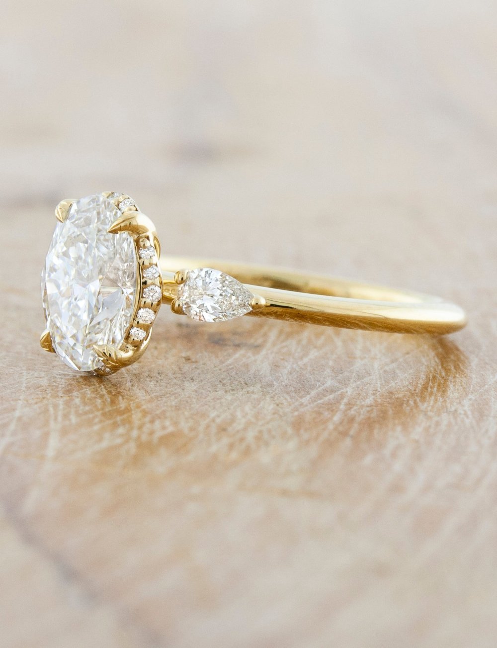 2 CT Round Three Stones Lab Grown Diamond Engagement Ring