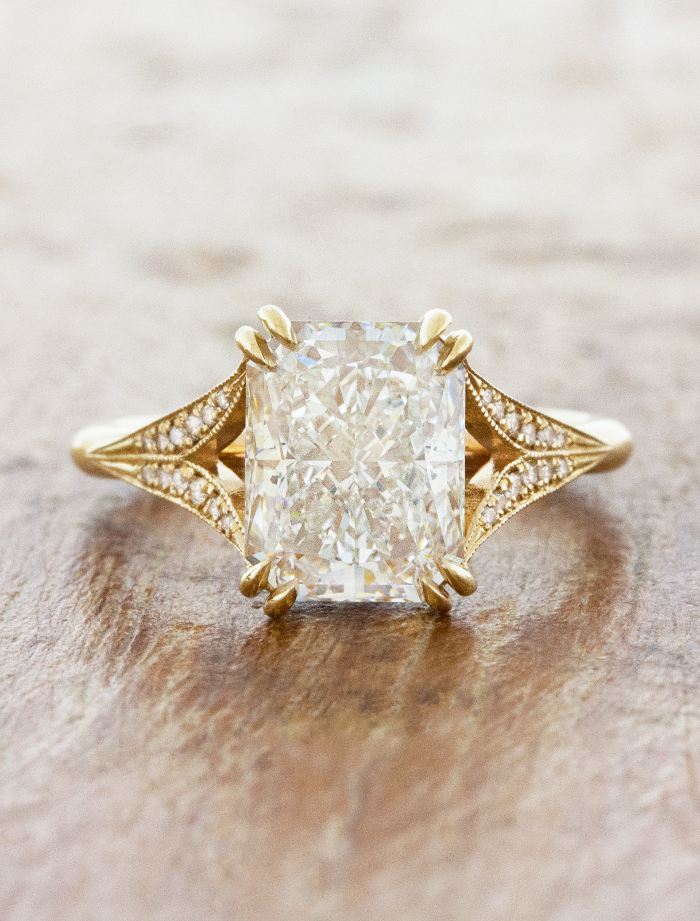 2 CT Round Three Stones Lab Grown Diamond Engagement Ring