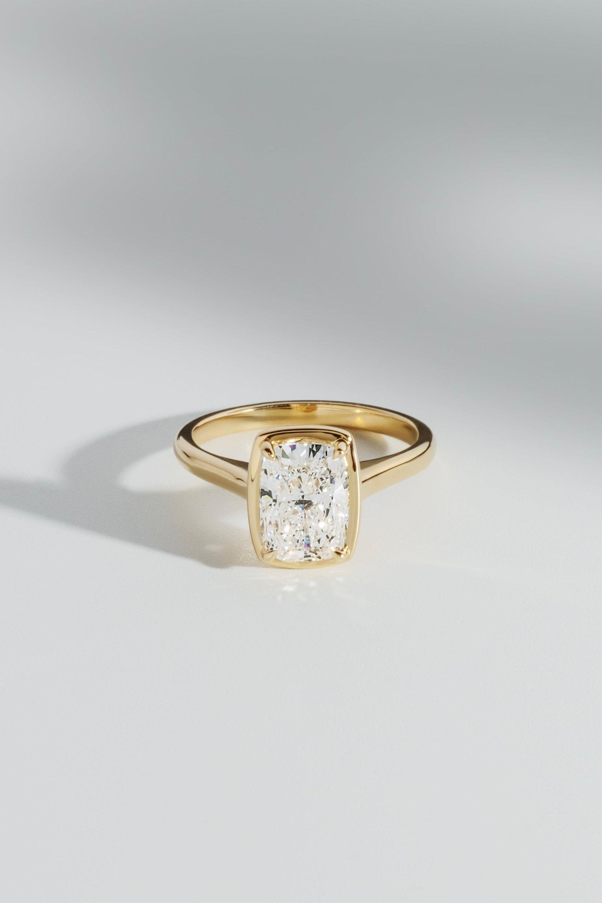 2 CT Round Three Stones Lab Grown Diamond Engagement Ring