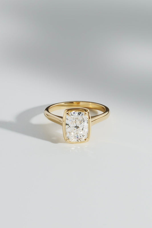 2 CT Round Three Stones Lab Grown Diamond Engagement Ring