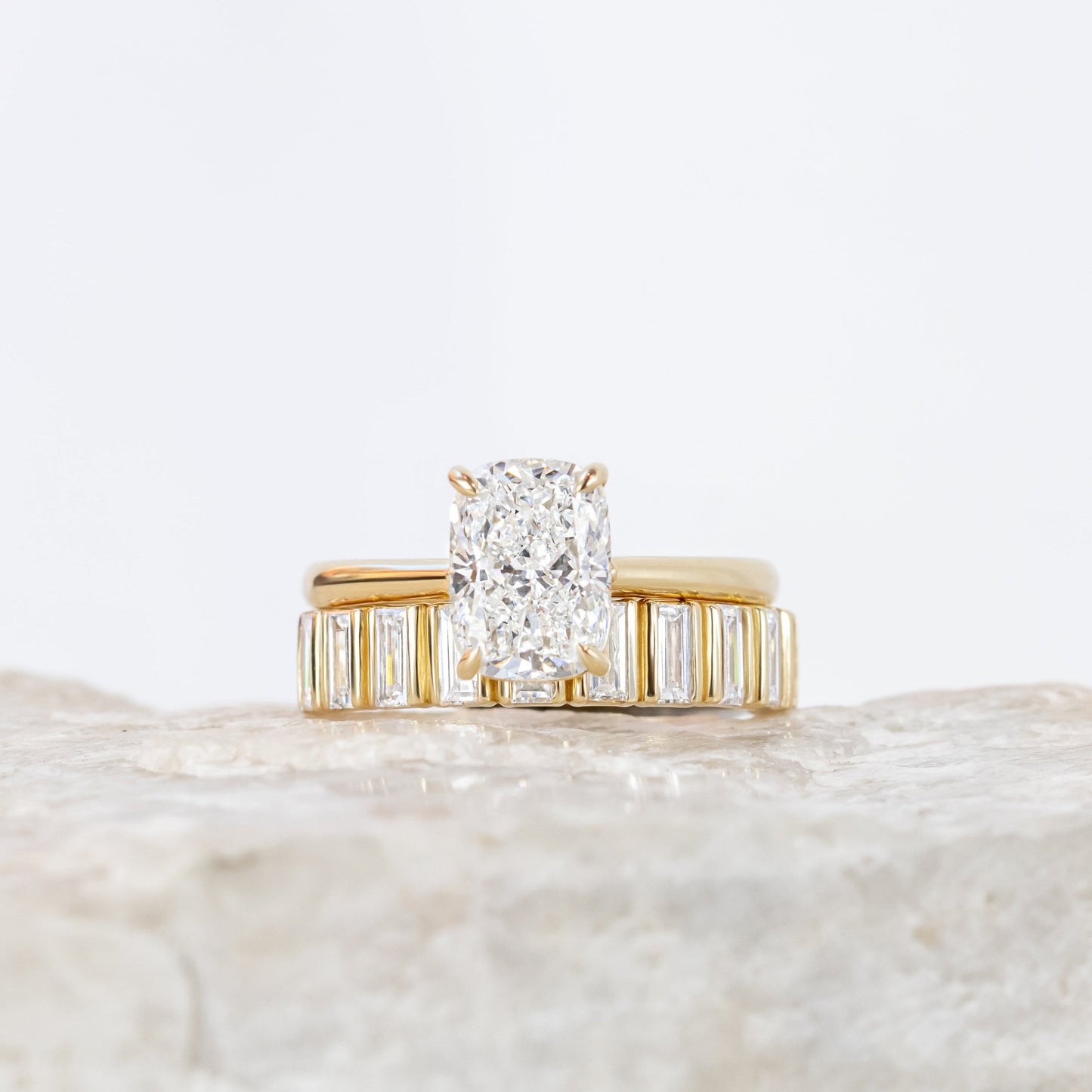2 CT Round Three Stones Lab Grown Diamond Engagement Ring
