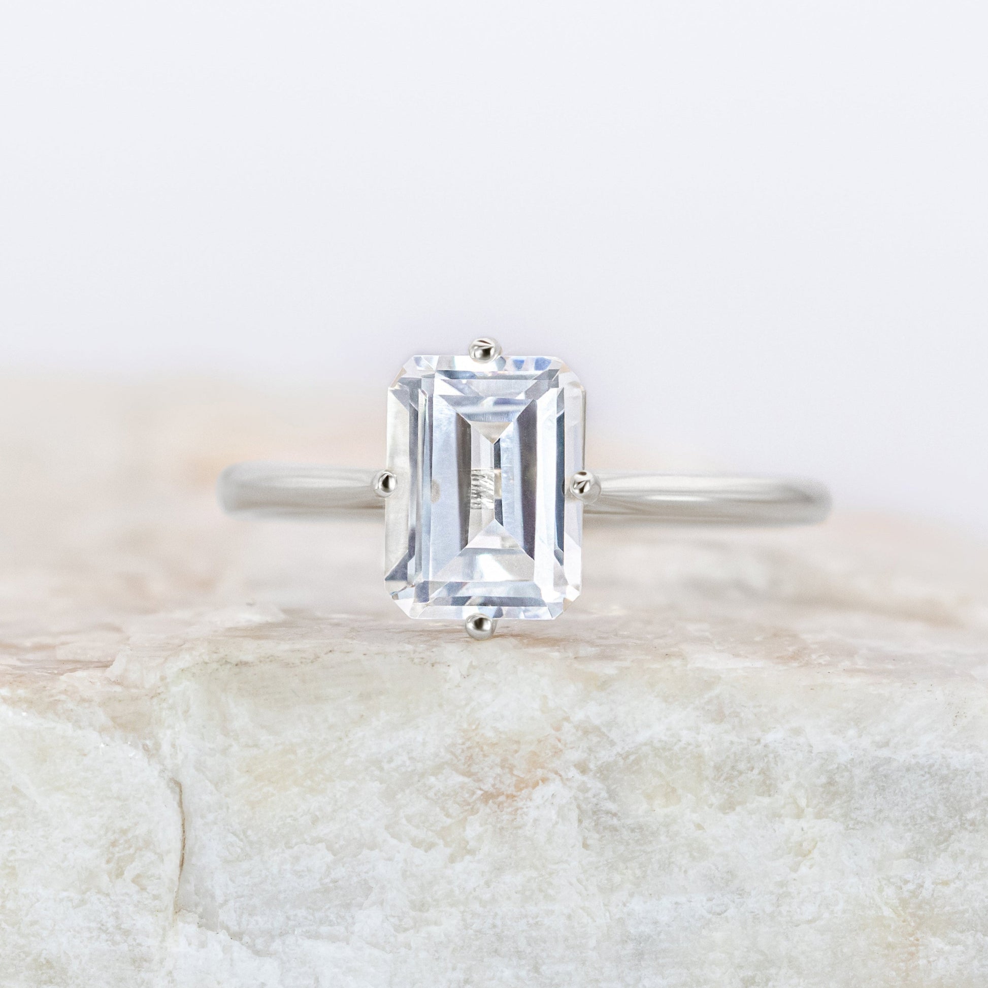 2 CT Round Three Stones Lab Grown Diamond Engagement Ring