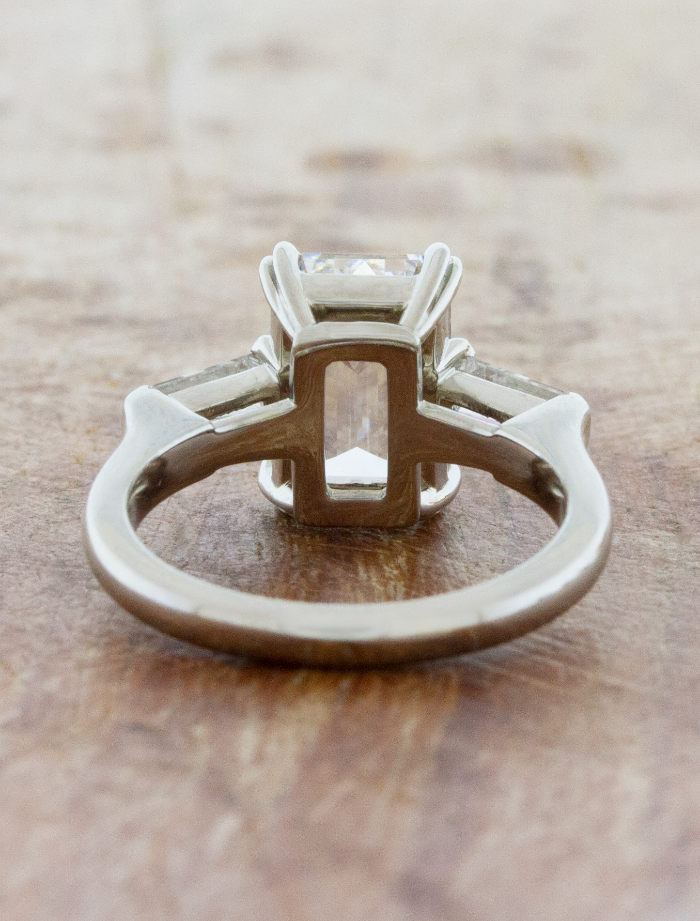 2 CT Round Three Stones Lab Grown Diamond Engagement Ring