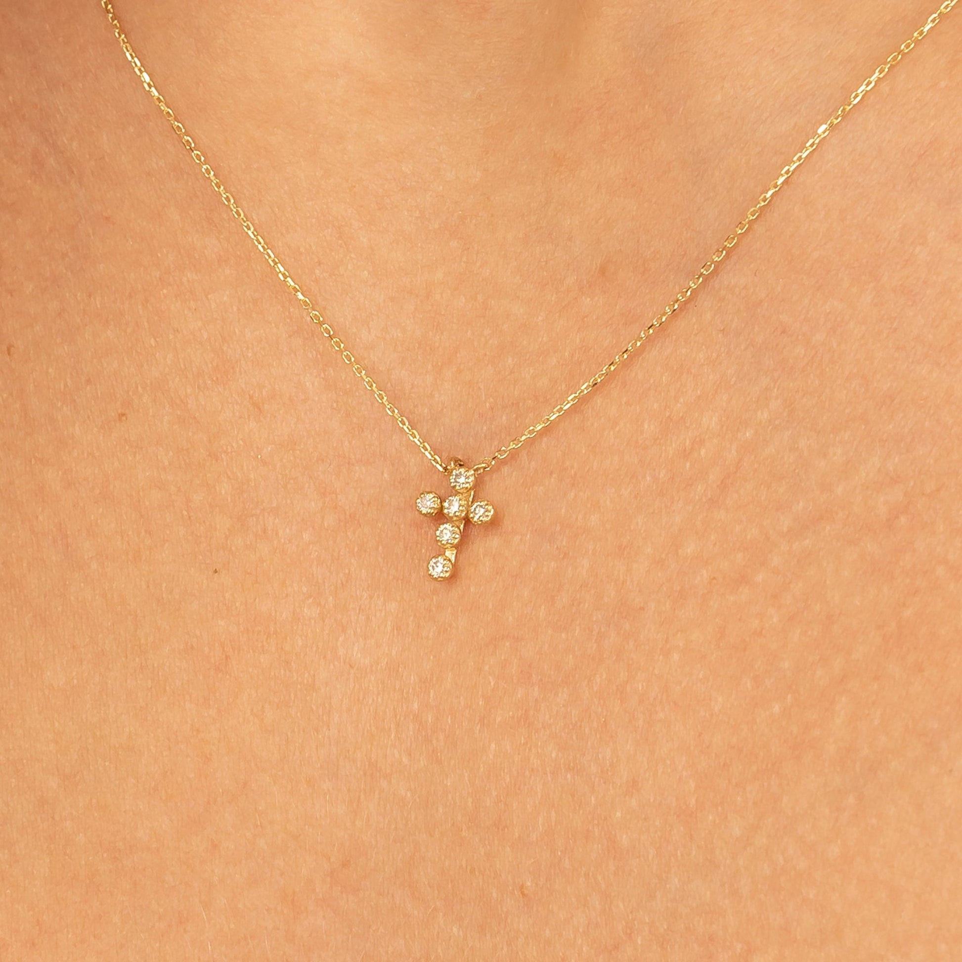 1.0 CT Round Bezel Solitaire Lab Grown Diamond Necklace