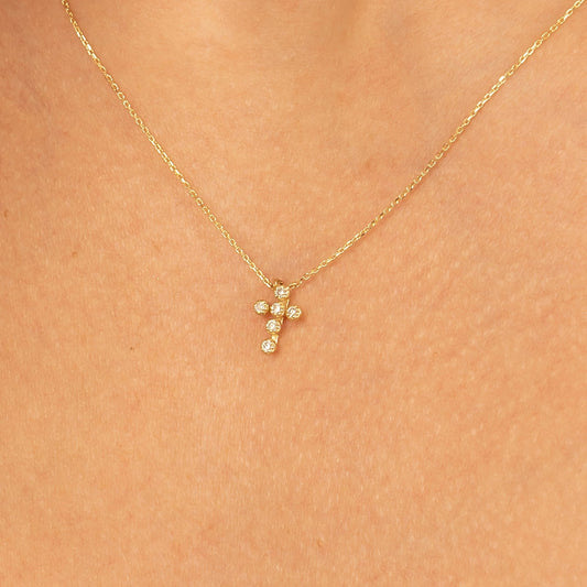 1.0 CT Round Bezel Solitaire Lab Grown Diamond Necklace