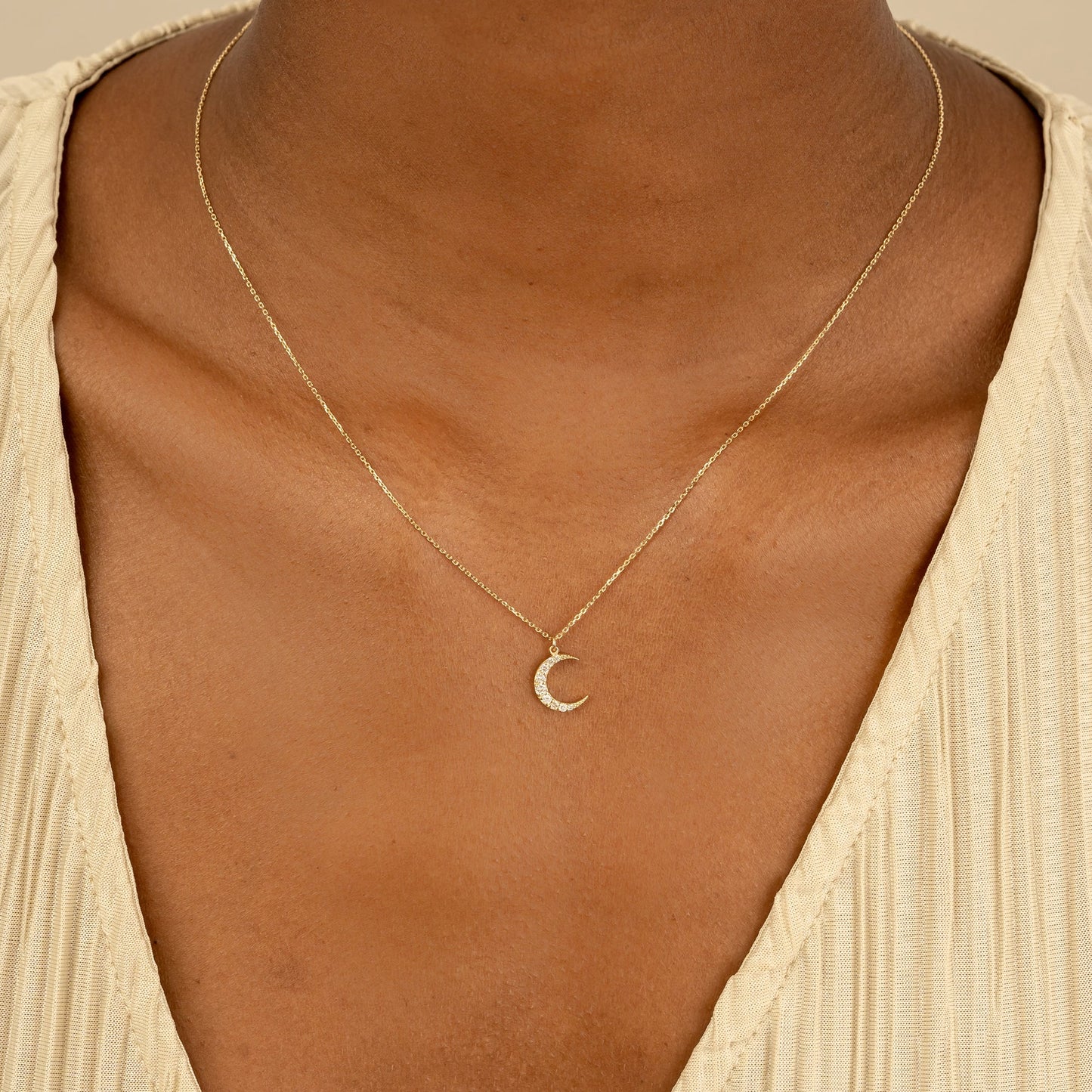 1.0 CT Round Bezel Solitaire Lab Grown Diamond Necklace