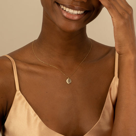 1.0 CT Round Bezel Solitaire Lab Grown Diamond Necklace