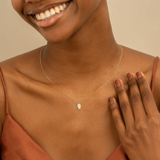 1.0 CT Round Bezel Solitaire Lab Grown Diamond Necklace