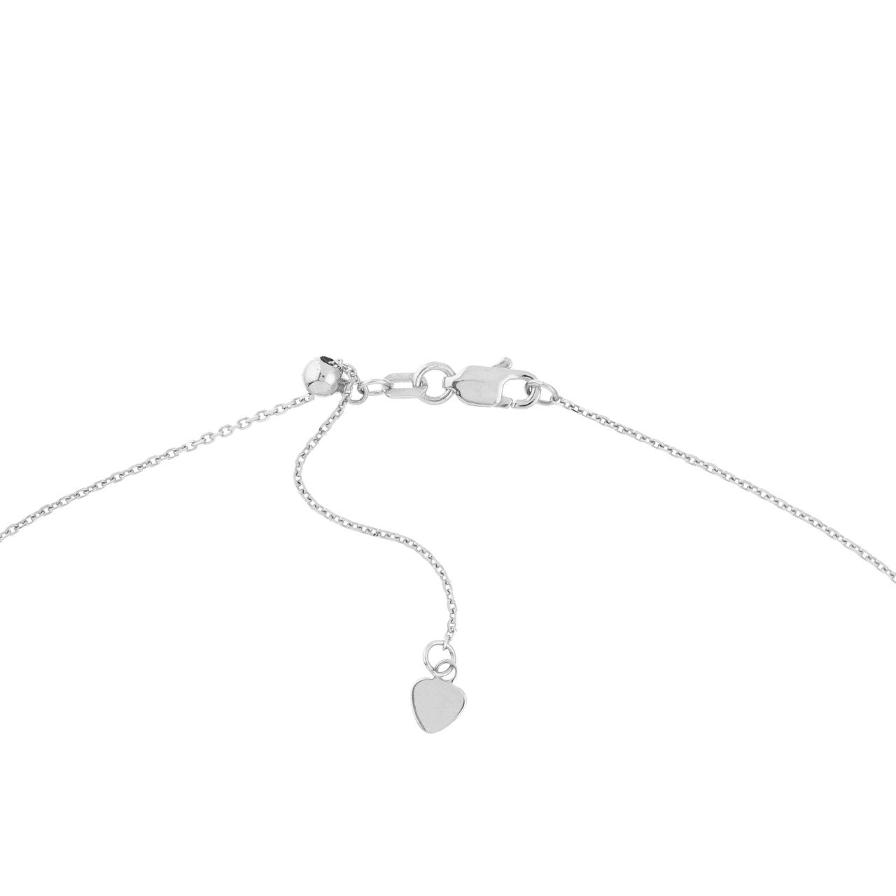 0.15 TCW Round Bezel Drop Moissanite Necklace 13