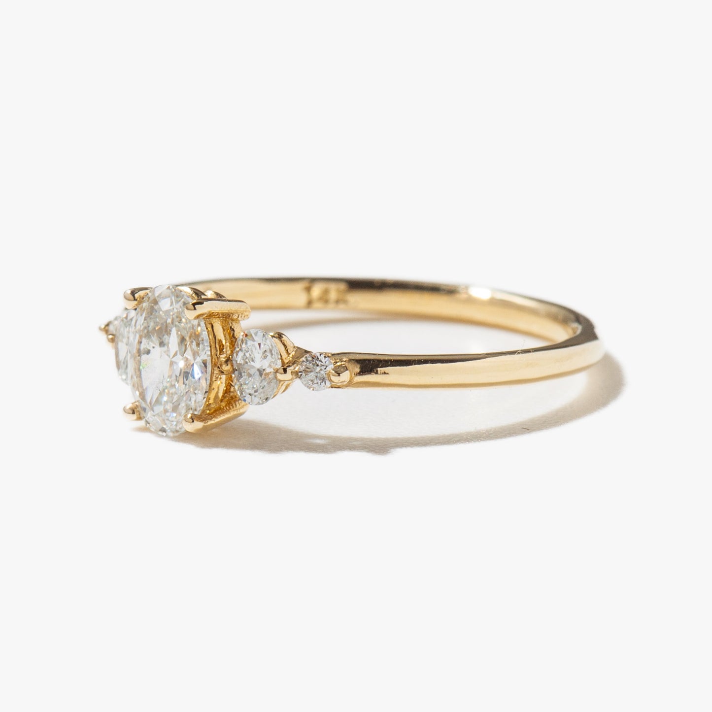 2 CT Round Three Stones Lab Grown Diamond Engagement Ring
