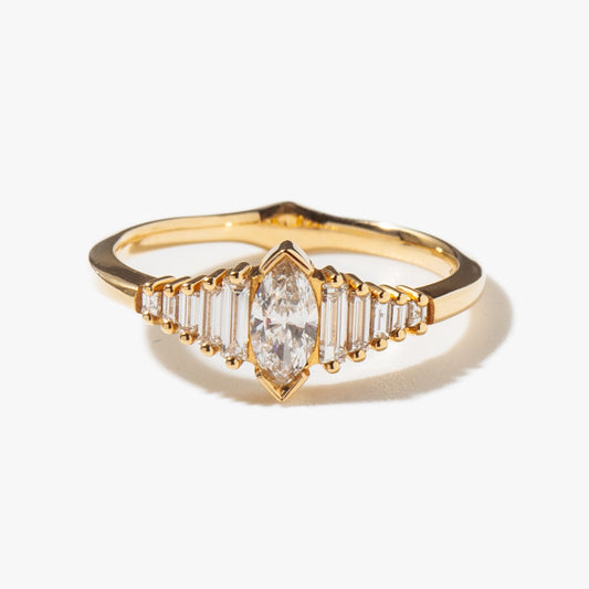 2 CT Round Three Stones Lab Grown Diamond Engagement Ring