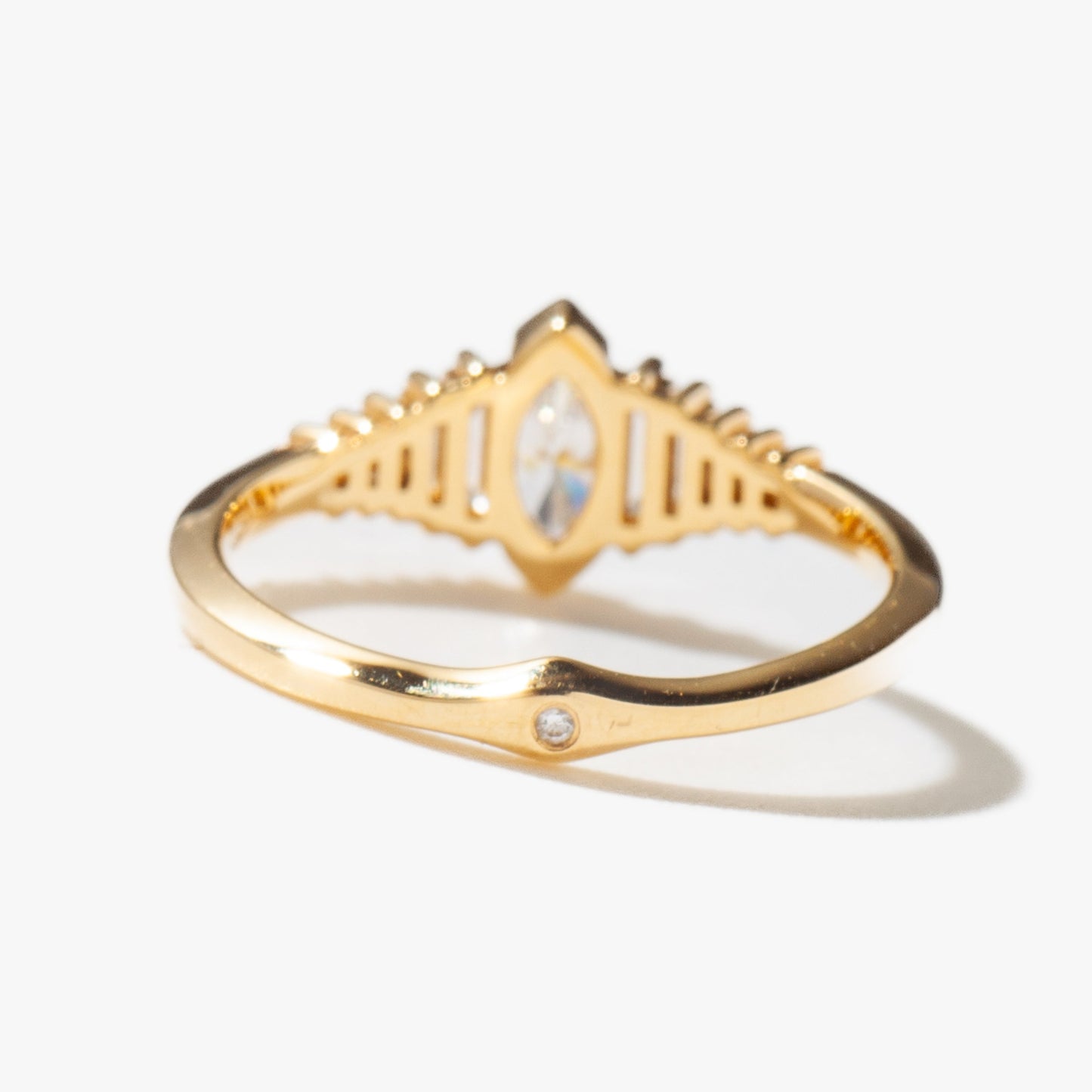 2 CT Round Three Stones Lab Grown Diamond Engagement Ring